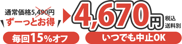 4,670円 税込 送料別